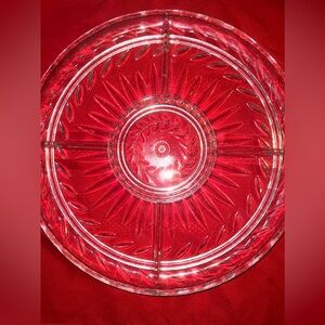 New Glass Serveware with Center Holder/Dipper
